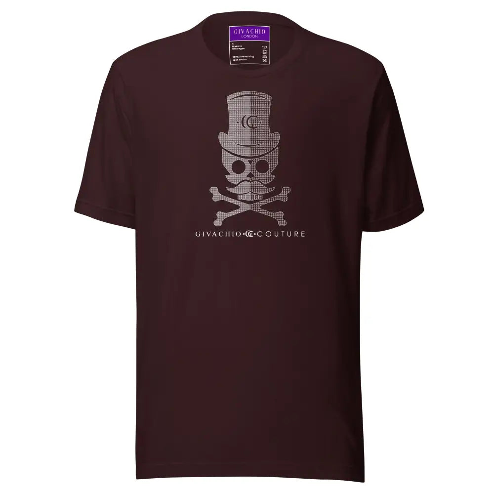 Heiron Skull T-Shirt - Oxblood Black / S - T-Shirts