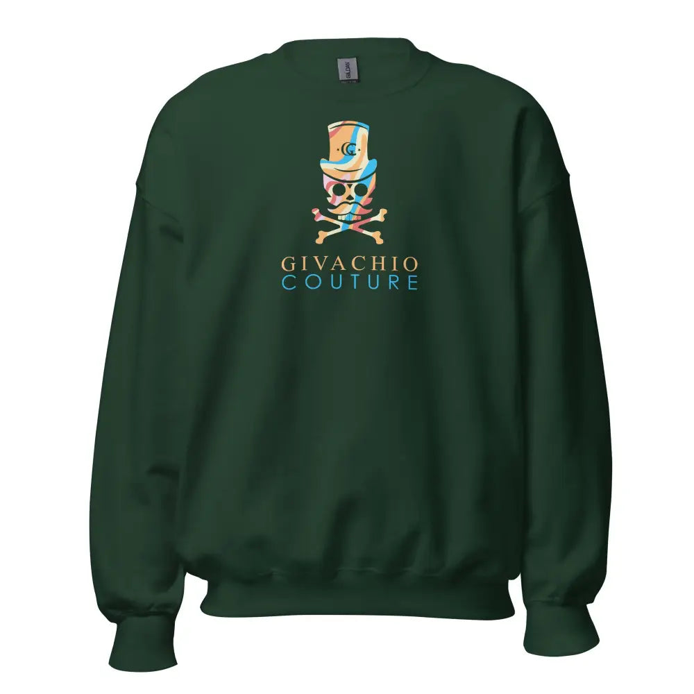 MadHaze Skull Sweatshirt - Forest Green / S
