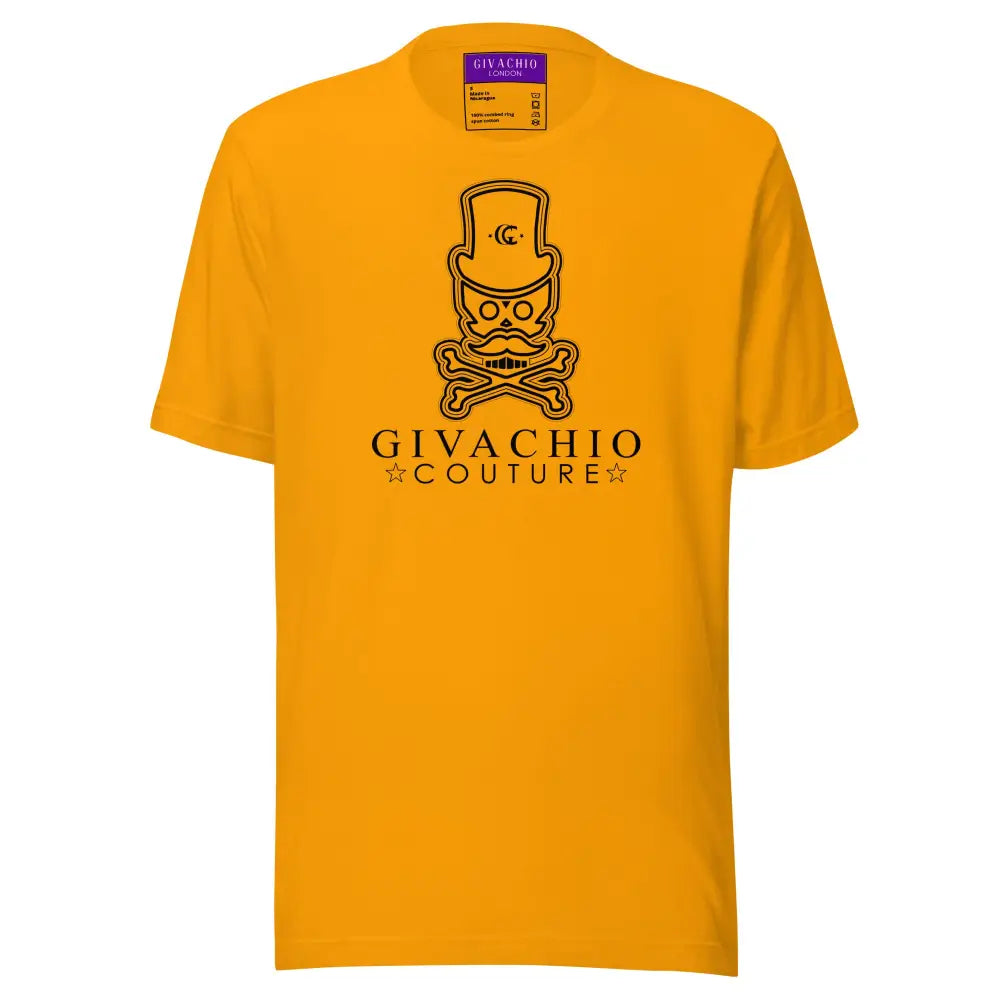 Noir Skull T-Shirt - Gold / S - T-Shirts