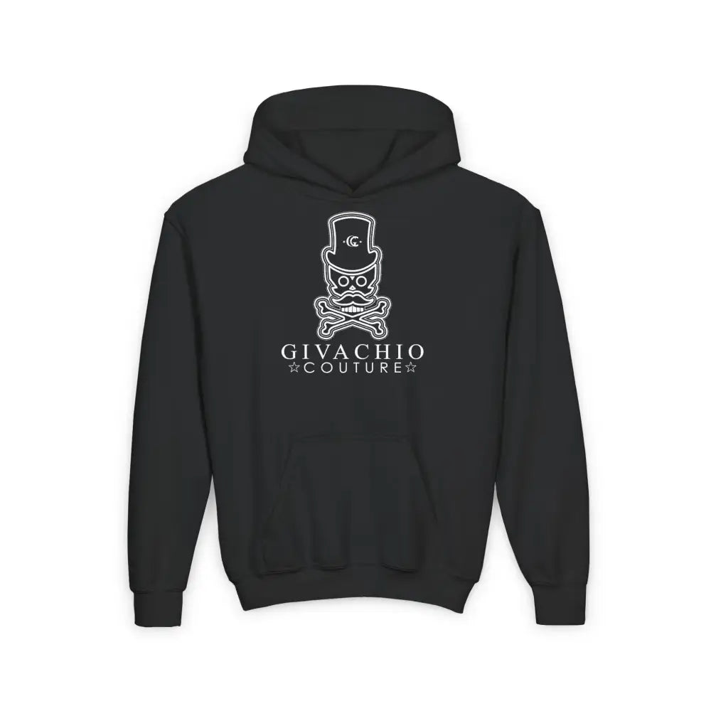 Noir Skull Youth Hoodie - S / Black - Kids clothes