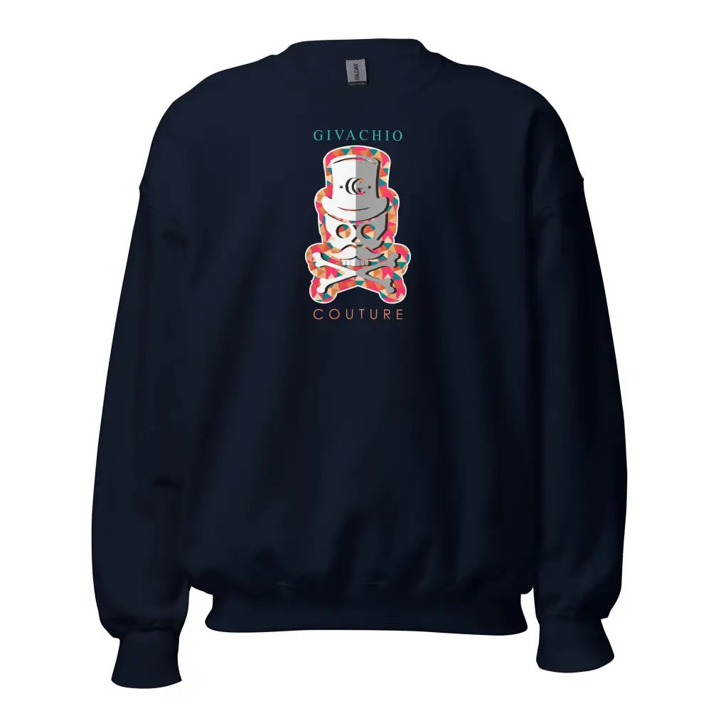 PatchRed Skull Sweatshirt - Navy / S