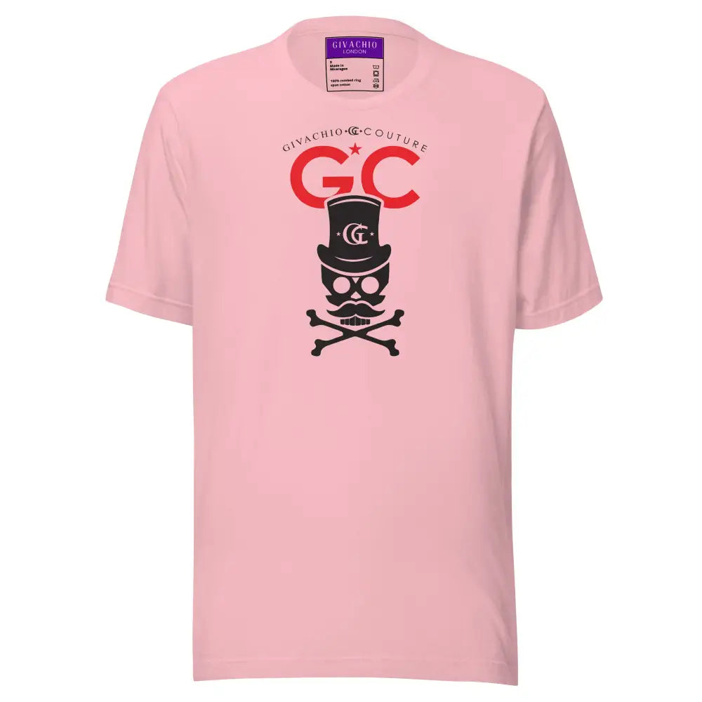 Royal Black Skull T-Shirt - Pink / S - T-Shirts