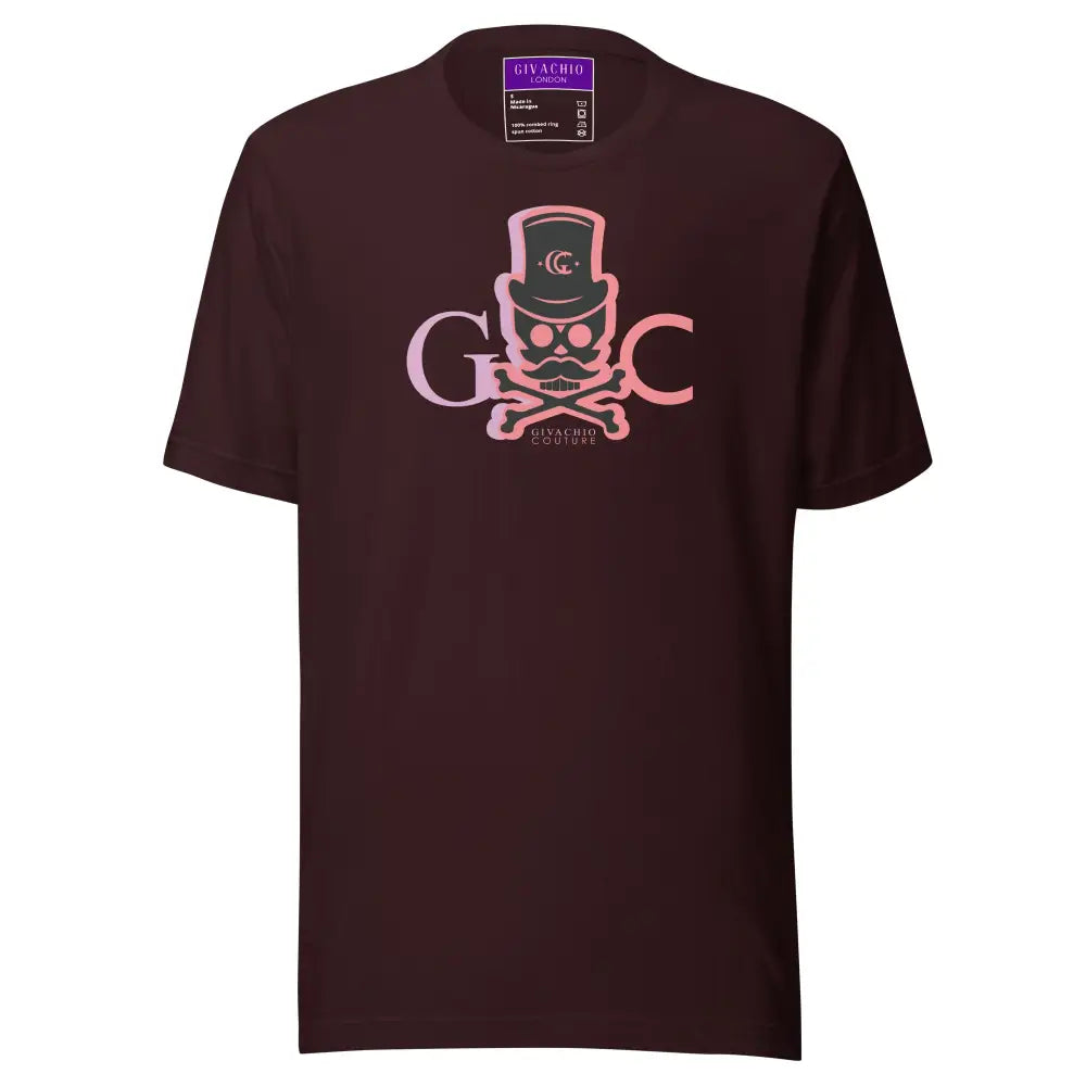 Skull faded T-Shirt - Oxblood Black / S - T-Shirts