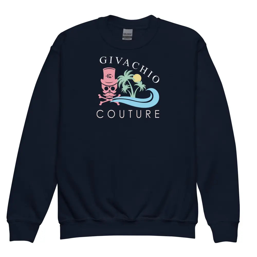 Skull Island Youth Sweatshirt - Navy / XS