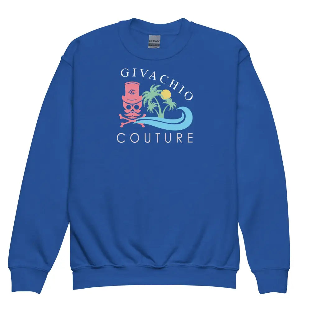 Skull Island Youth Sweatshirt - Royal / XS