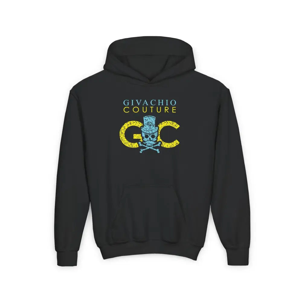 Skullviva Youth Hoodie - S / Black - Kids clothes