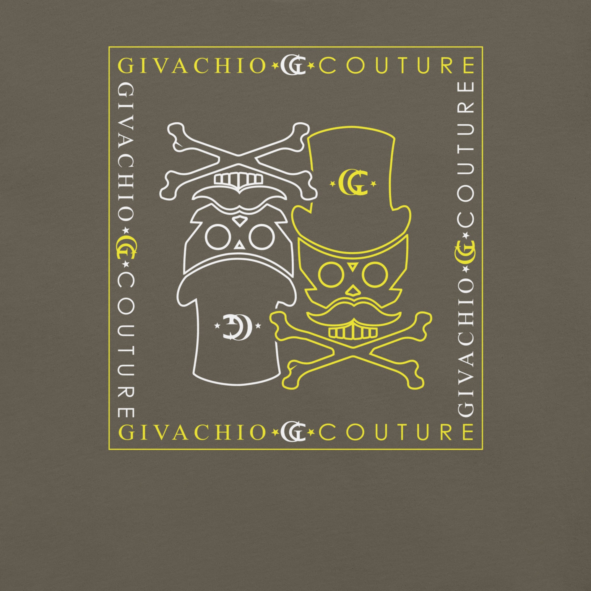 Givachio Couture | Leisurewear Mens & Womens Designer | Atomic Skull T-Shirt | UK London Edinburgh Glasgow