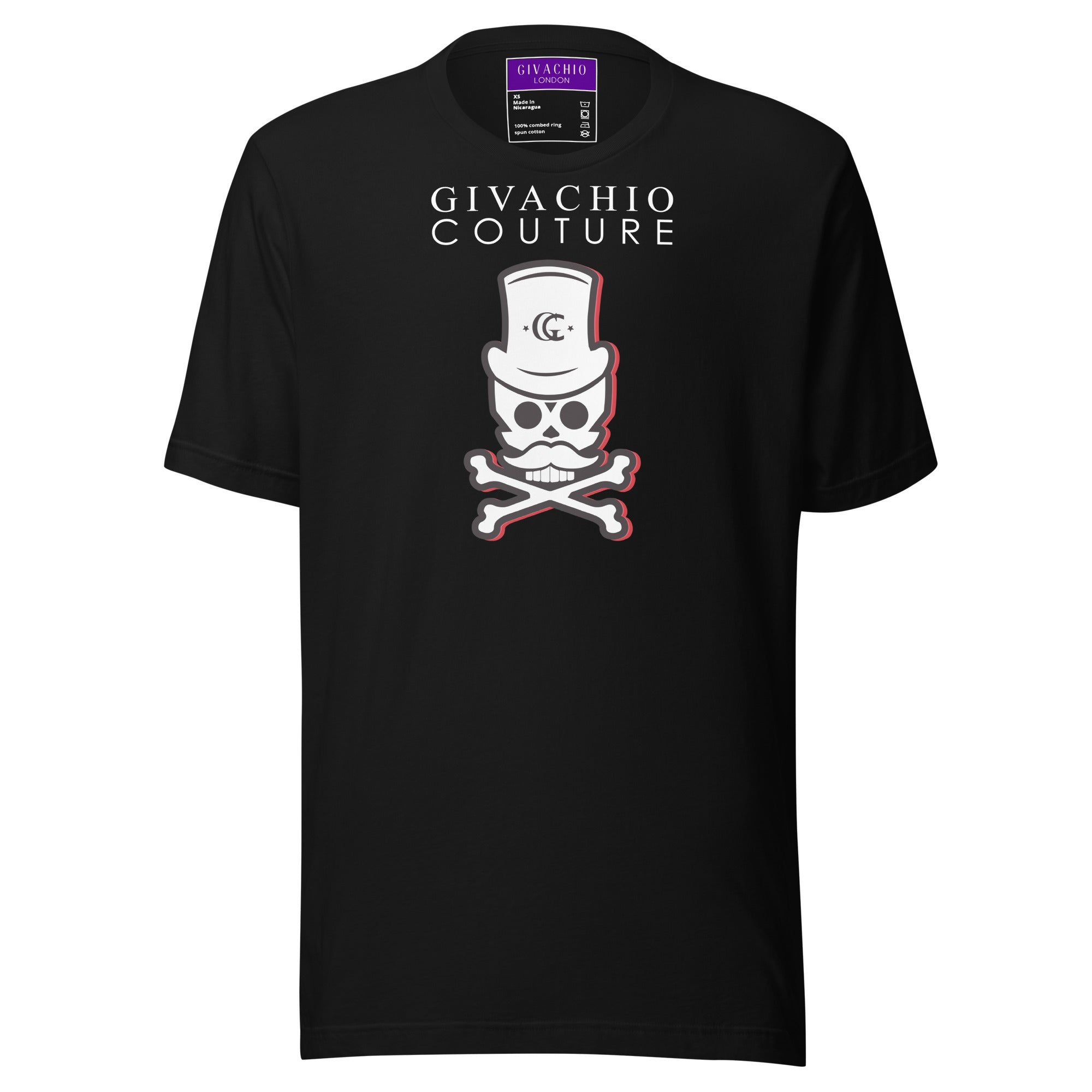 Black Cherry Skull T-Shirt | Givachio | Designer T-Shirts | Clothing | UK London Edinburgh Glasgow