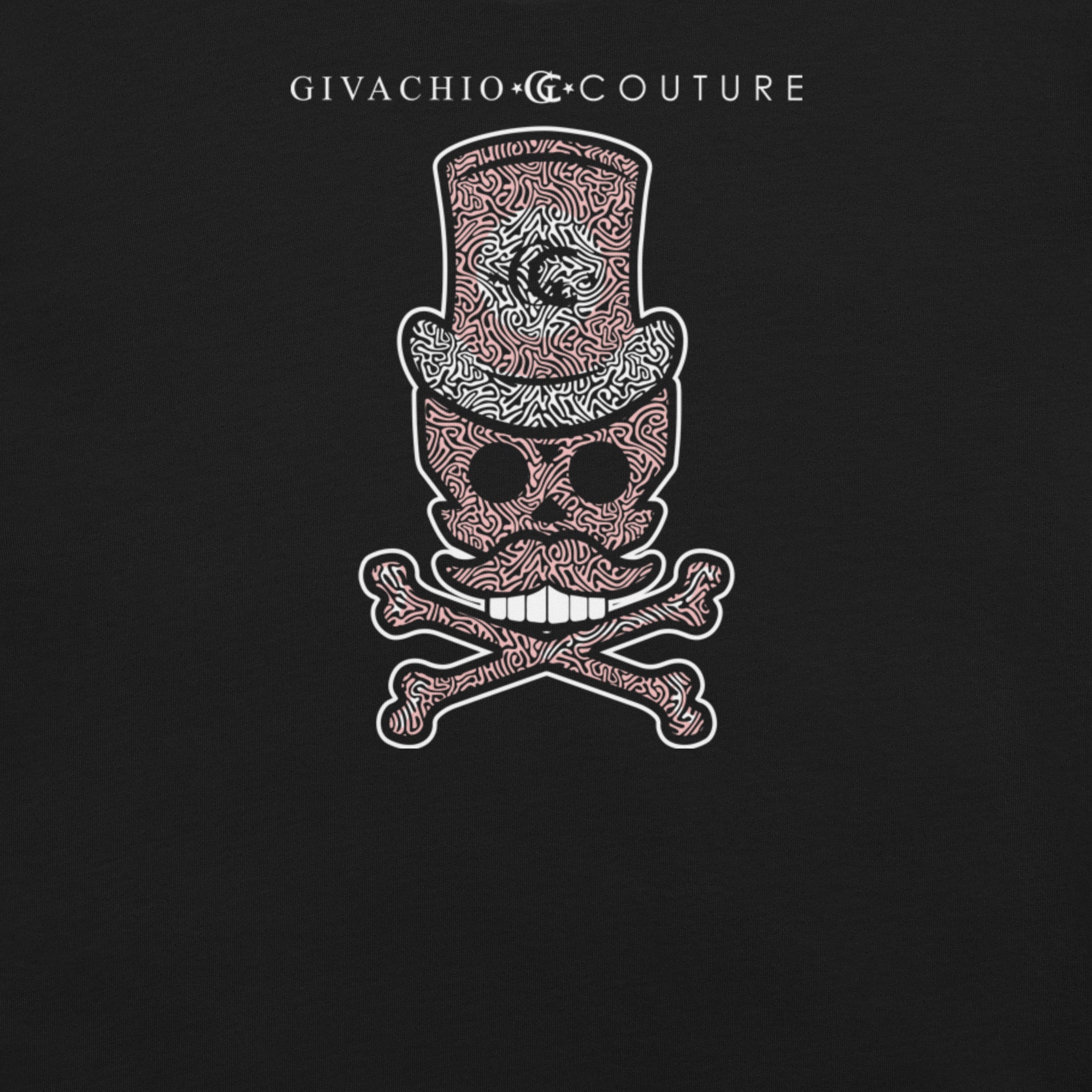 Bone Pink Skull T-Shirt | Givachio | Designer T-Shirts | Clothing | UK London Edinburgh Glasgow