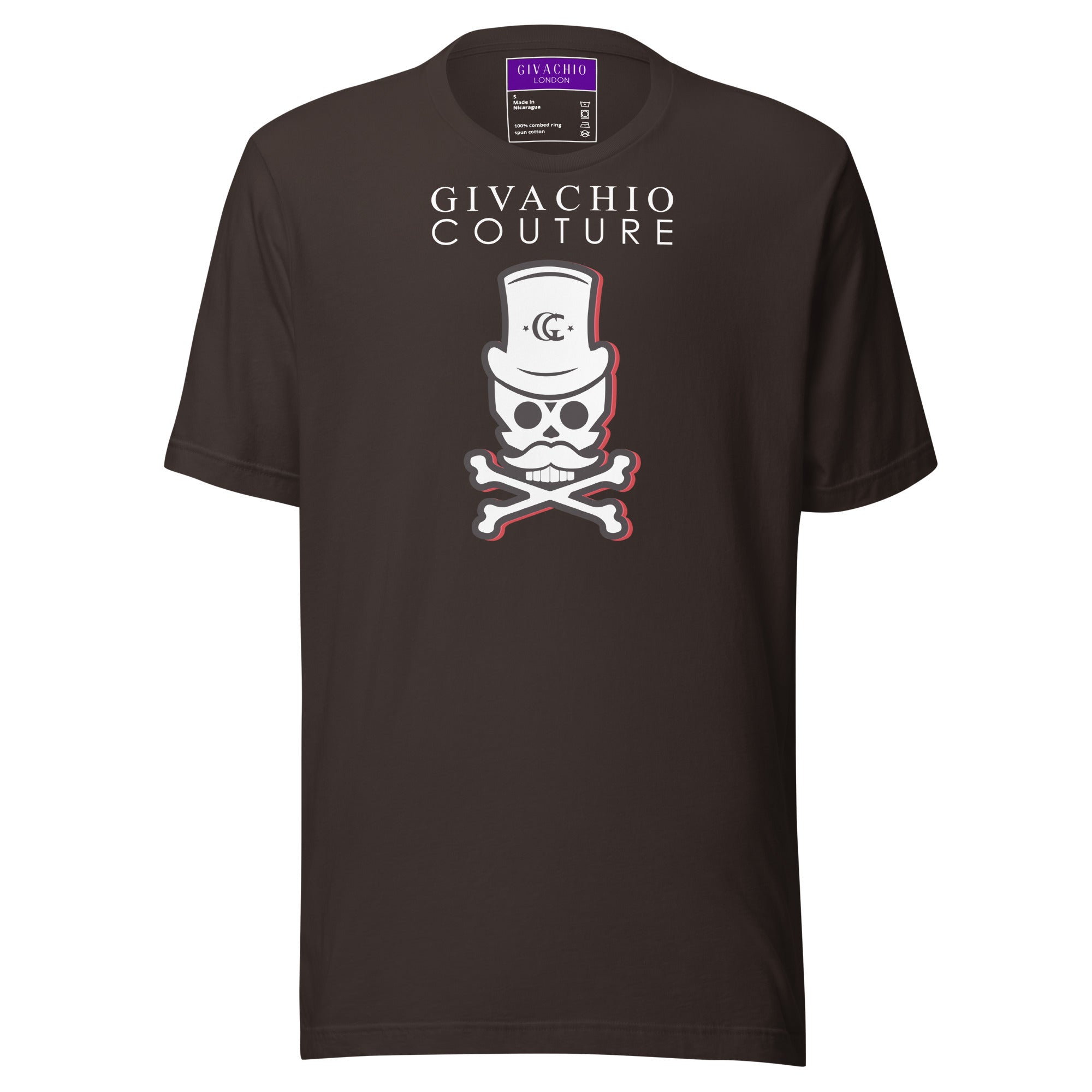 Black Cherry Skull T-Shirt | Givachio | Designer T-Shirts | Clothing | UK London Edinburgh Glasgow