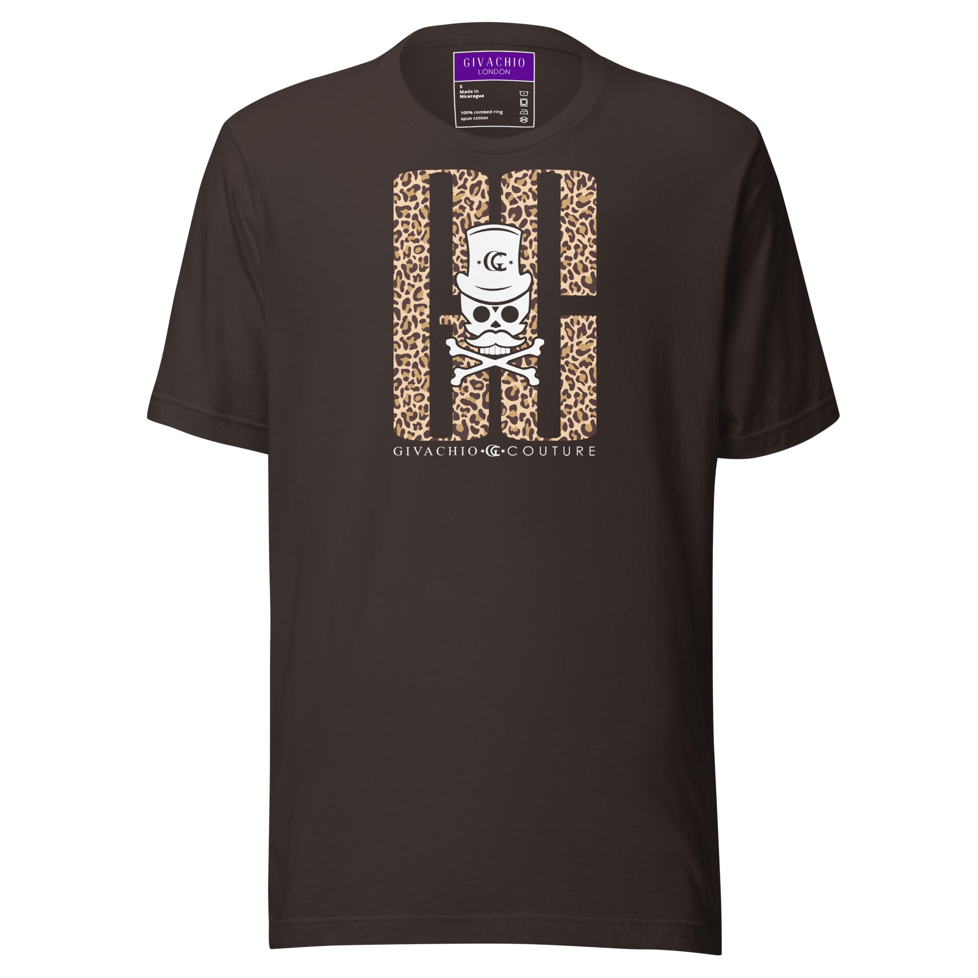 Skull Leapord T-Shirt | Givachio | Designer T-Shirts | Clothing | UK London Edinburgh Glasgow