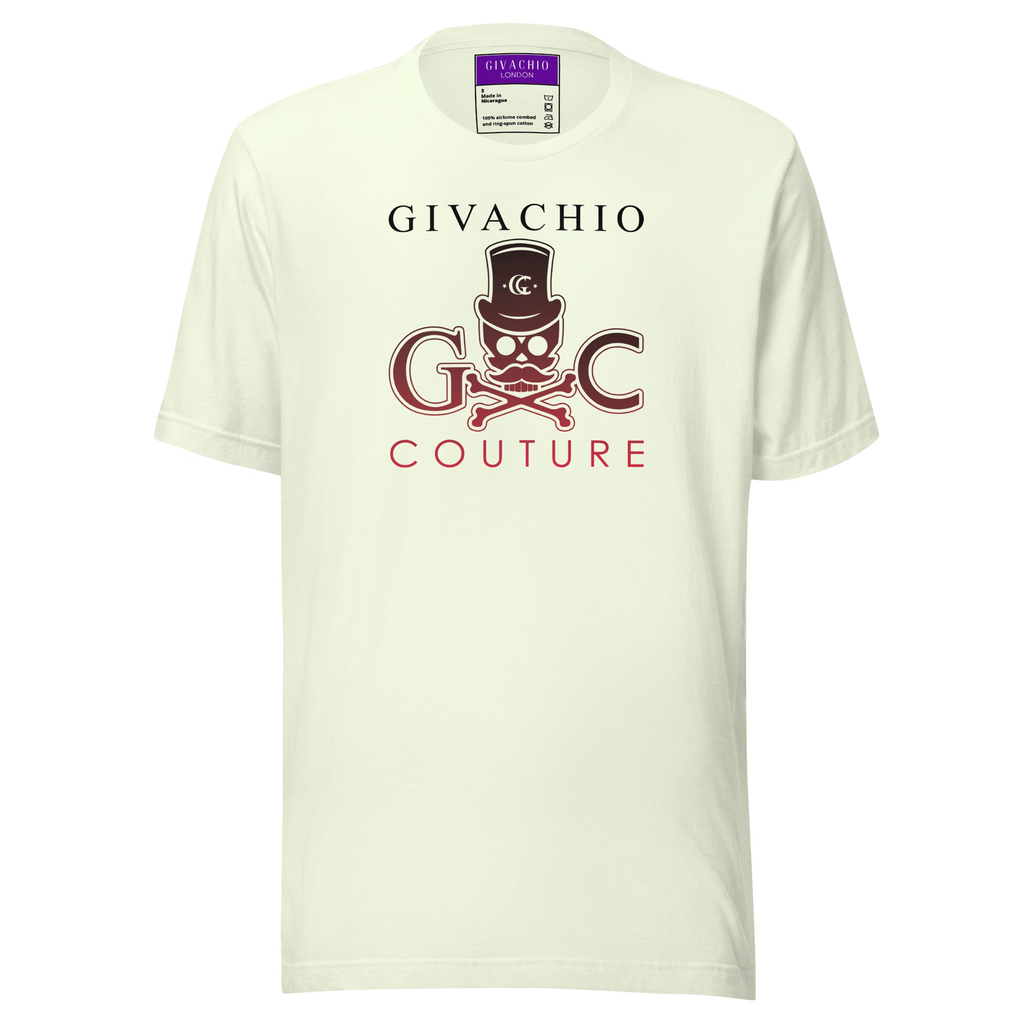 Crimson Hues Skull T-Shirt | Givachio | Designer T-Shirts | Clothing | UK London Edinburgh Glasgow