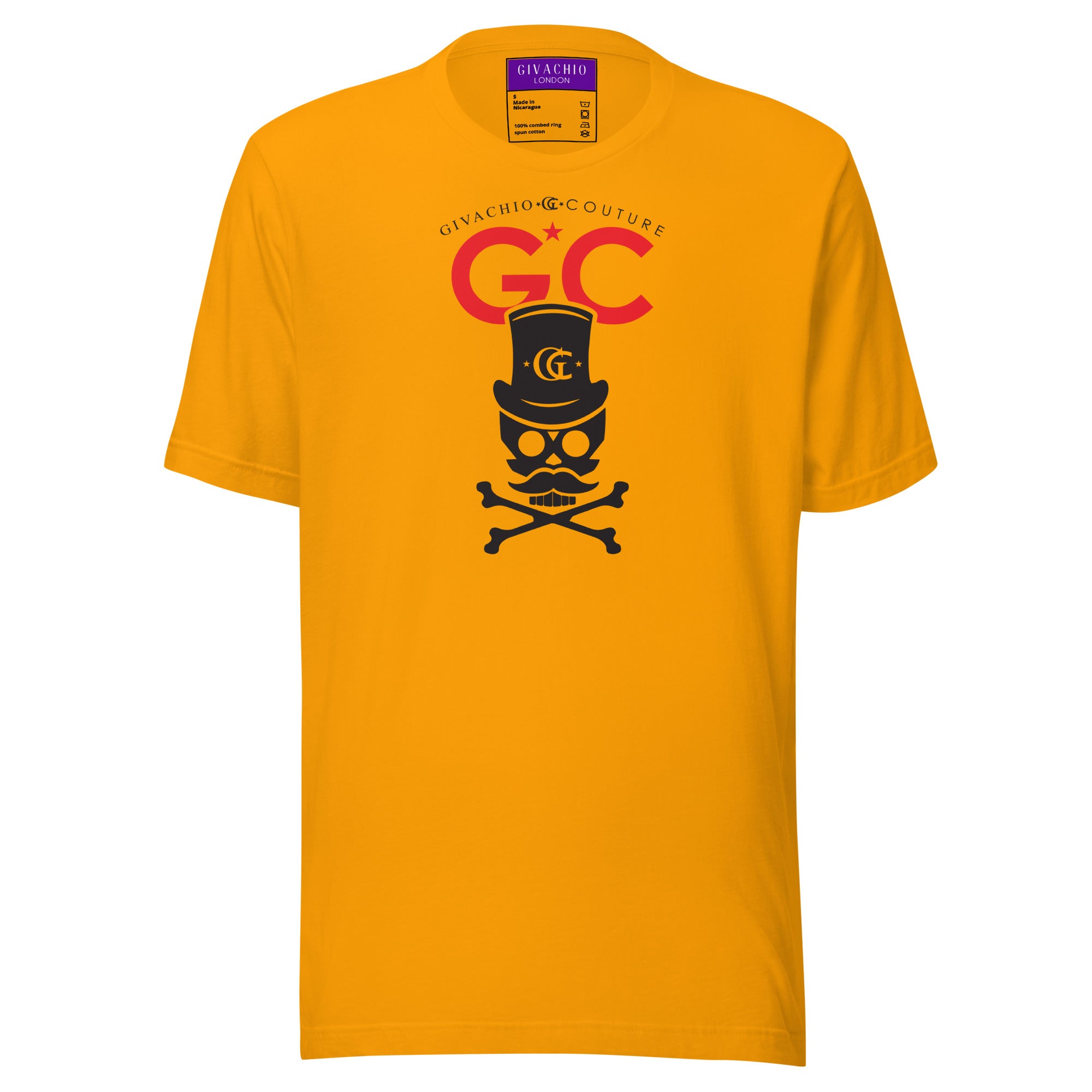 Royal Black Skull T-Shirt | Givachio | Designer T-Shirts | Clothing | UK London Edinburgh Glasgow