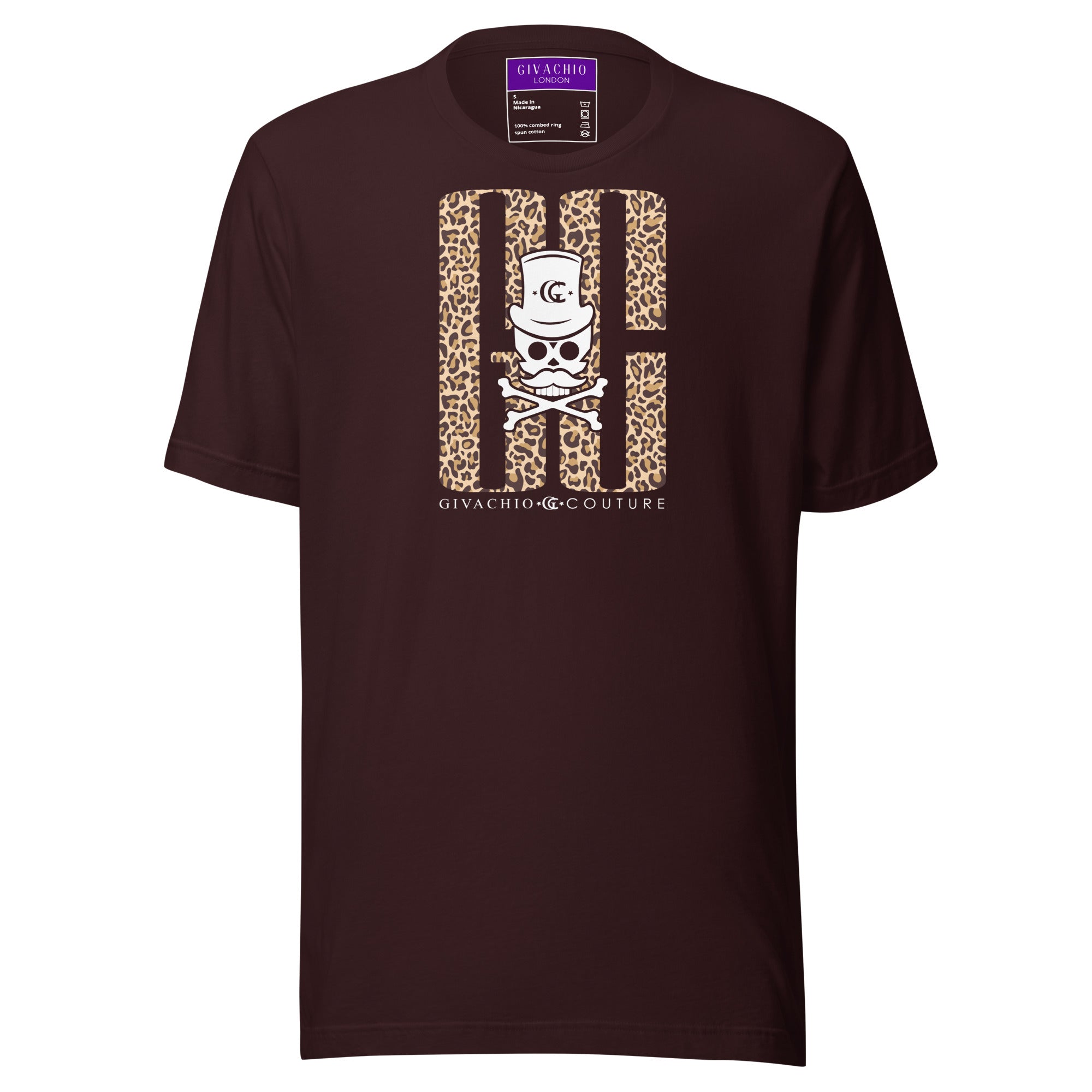 Skull Leapord T-Shirt | Givachio | Designer T-Shirts | Clothing | UK London Edinburgh Glasgow