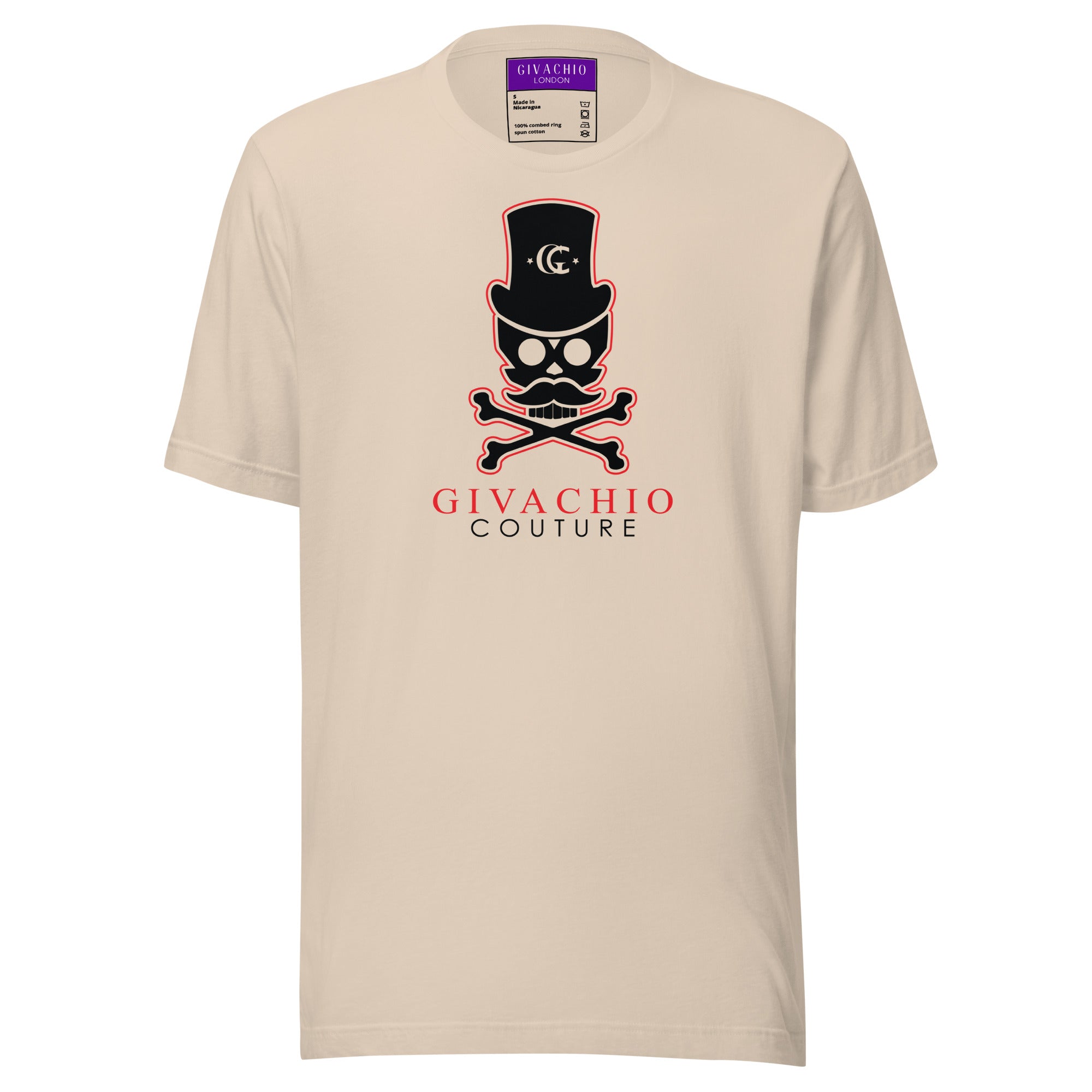 Deep Black Skull T-Shirt | Givachio | Designer T-Shirts | Clothing | UK London Edinburgh Glasgow