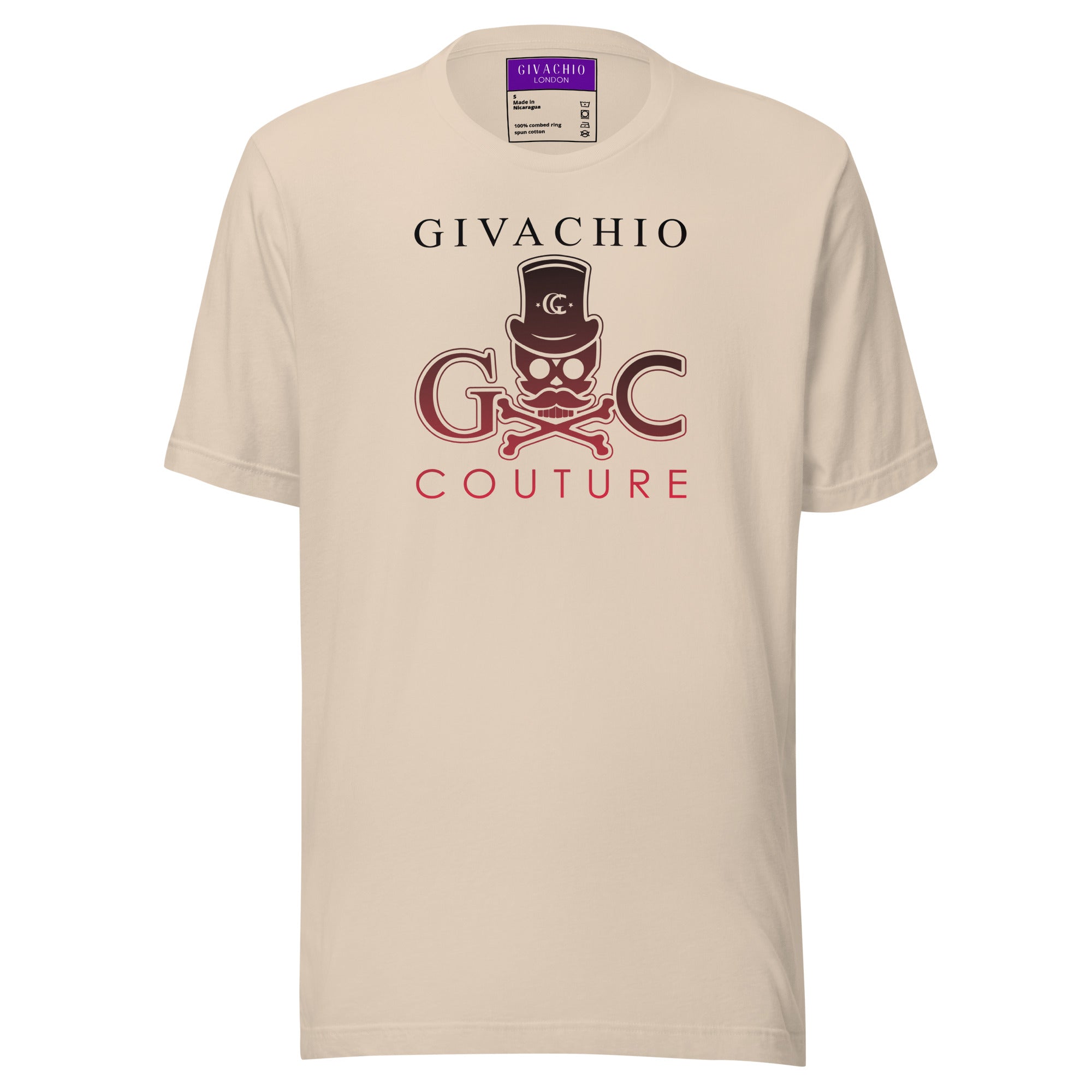 Crimson Hues Skull T-Shirt | Givachio | Designer T-Shirts | Clothing | UK London Edinburgh Glasgow