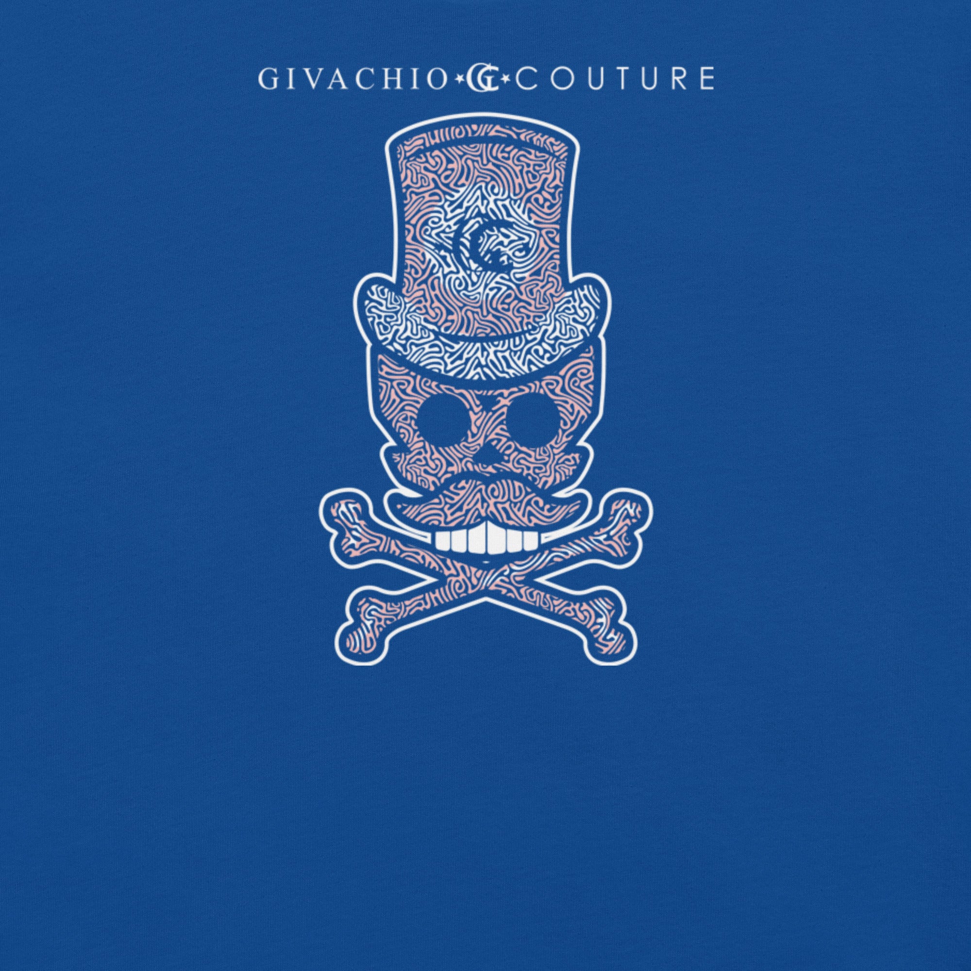 Bone Pink Skull T-Shirt | Givachio | Designer T-Shirts | Clothing | UK London Edinburgh Glasgow