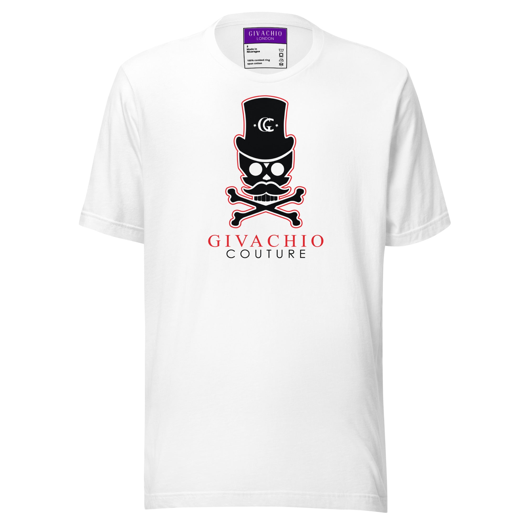 Deep Black Skull T-Shirt | Givachio | Designer T-Shirts | Clothing | UK London Edinburgh Glasgow