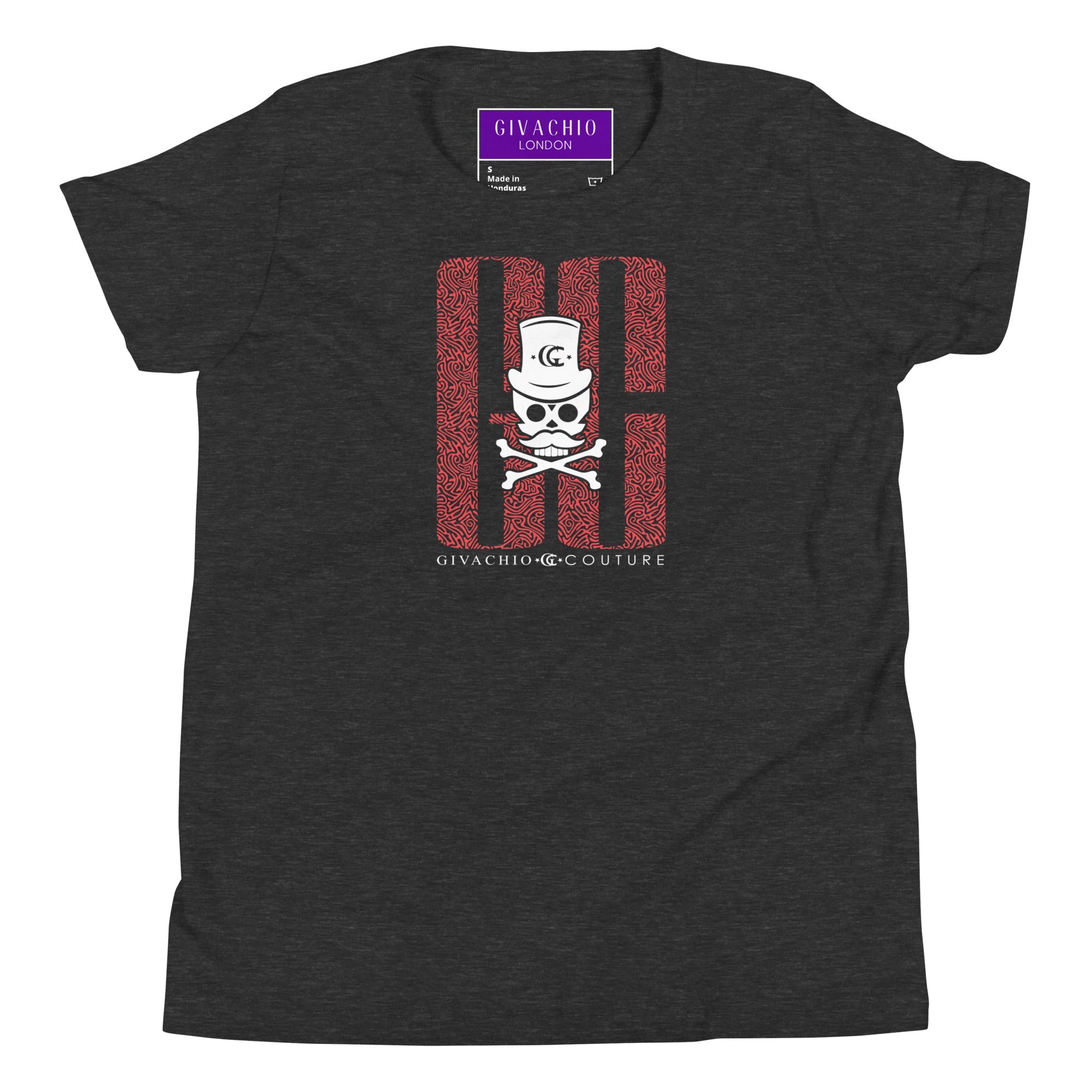Ghost White Skull Youth T-Shirt | Givachio | Designer T-Shirts | Clothing | UK London Edinburgh Glasgow