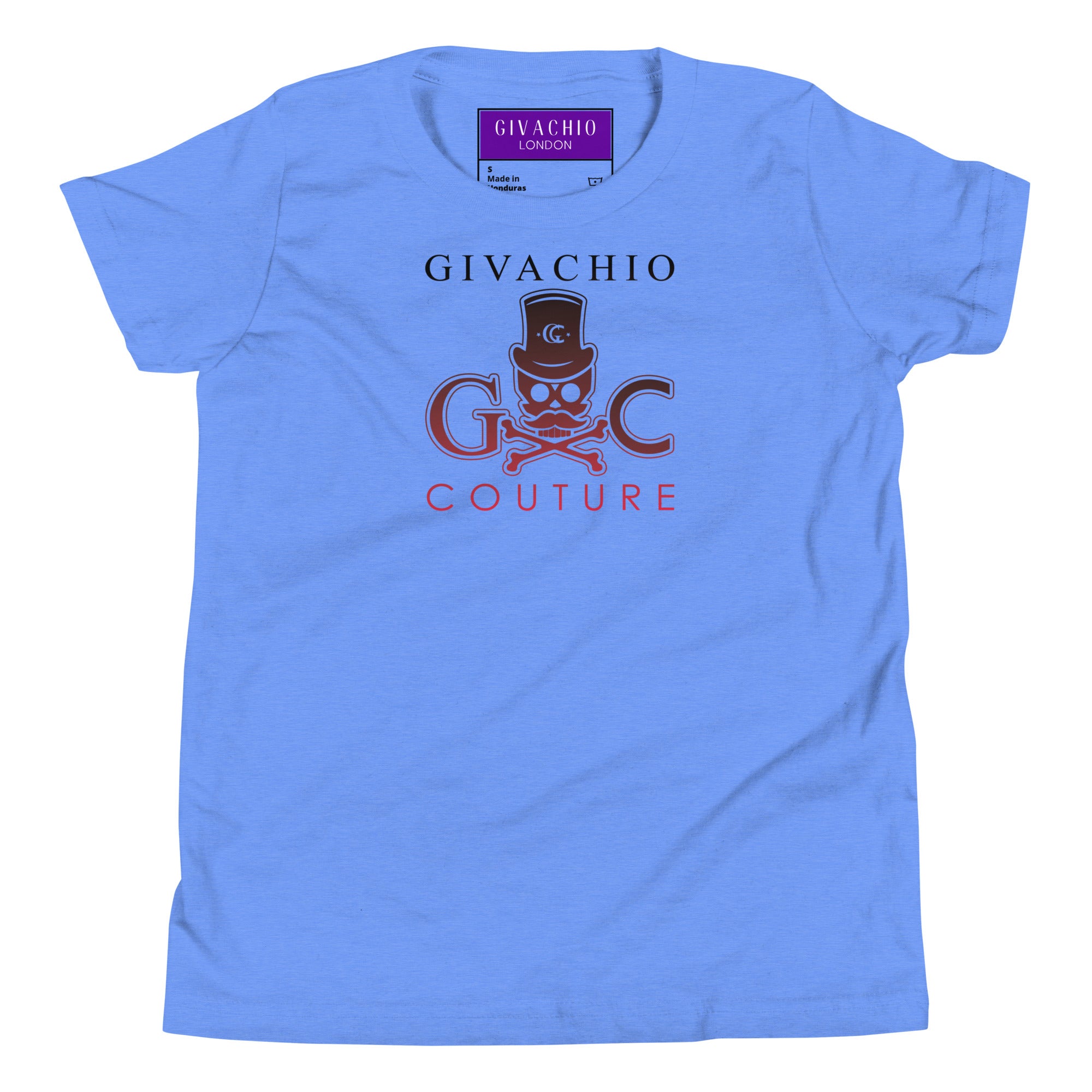 Crimson Hues Skull Youth T-Shirt | Givachio | Designer T-Shirts | Clothing | UK London Edinburgh Glasgow