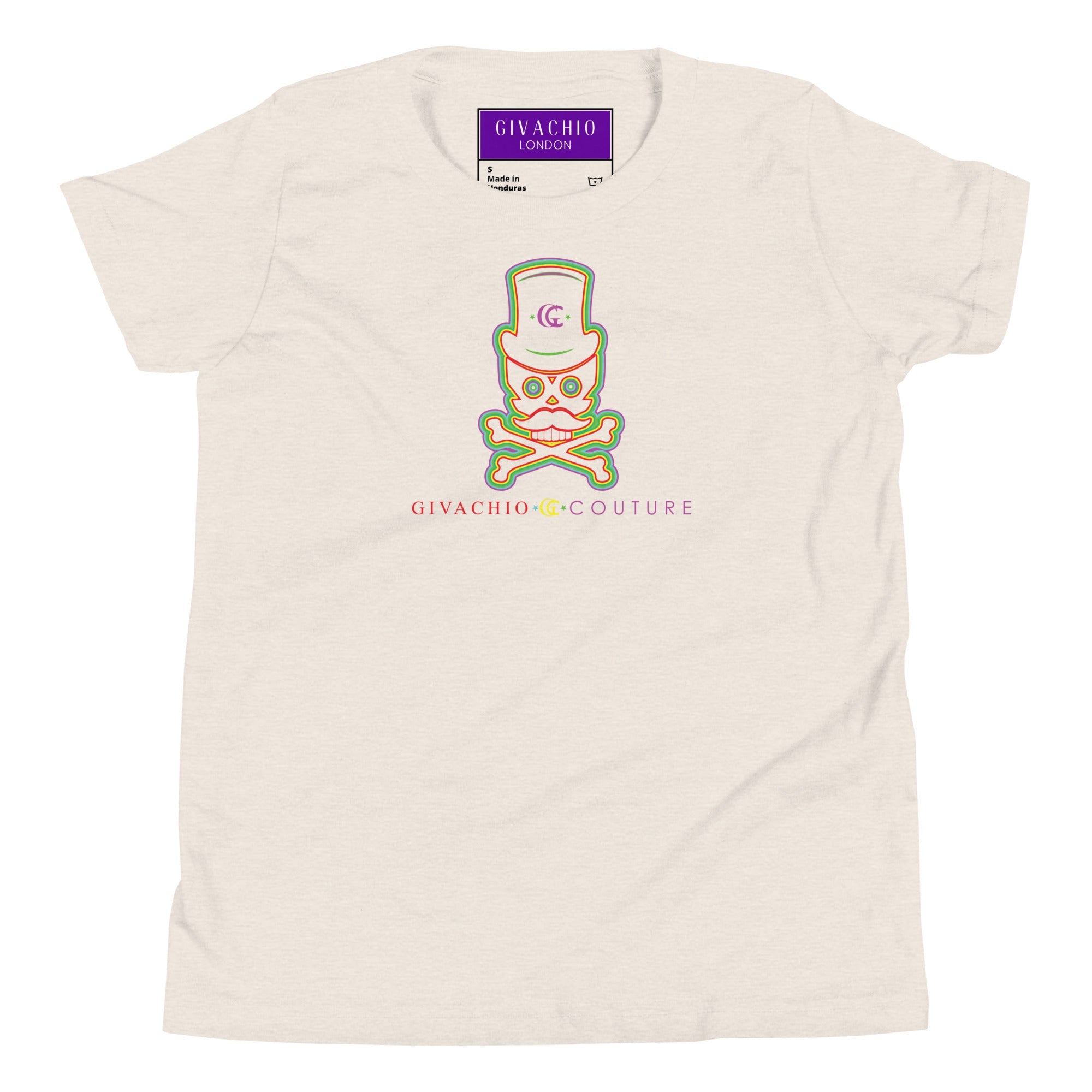 Green Aura Skull Youth T-Shirt | Givachio | Designer T-Shirts | Clothing | UK London Edinburgh Glasgow