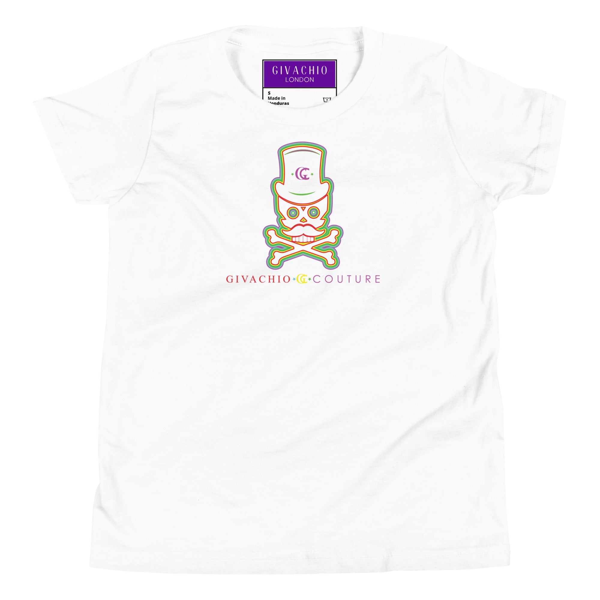 Green Aura Skull Youth T-Shirt | Givachio | Designer T-Shirts | Clothing | UK London Edinburgh Glasgow