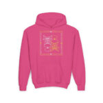 Atomic Skull Youth Hoodie - S / Heliconia - Kids clothes