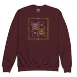 Atomic Skull Youth Sweatshirt - Maroon / XS