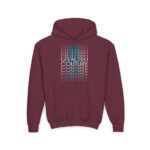 Black Casual Skull knot Youth Hoodie - S / Maroon - Kids clothes