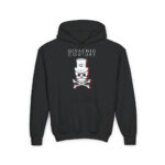 Black Cherry Skull Youth Hoodie - S / Kids clothes
