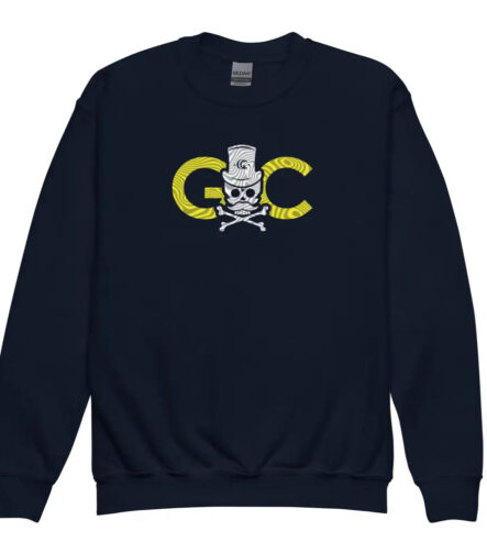 Black GC Skull Treasure Youth Sweatshirt - Navy / XS