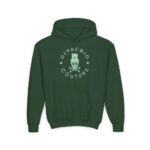 Black Glory Skull Youth Hoodie - S / Forest Green - Kids clothes