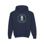Black Glory Skull Youth Hoodie - S / Navy - Kids clothes