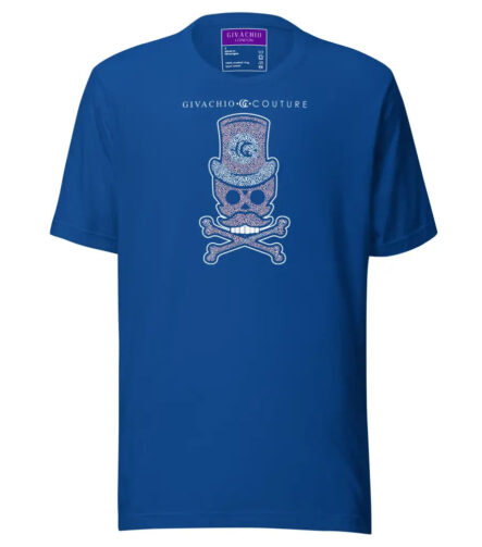 Bone Pink Skull T-Shirt - True Royal / S - T-Shirts