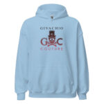 Crimson Hues Skull Hoodie - Light Blue / S