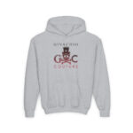 Crimson Hues Skull Youth Hoodie - S / Sport Grey - Kids clothes