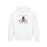 Crimson Hues Skull Youth Hoodie - S / White - Kids clothes