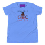 Crimson Hues Skull Youth T-Shirt - Heather Columbia Blue / S