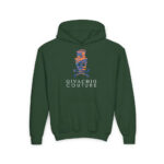 Dab Skull Youth Hoodie - S / Forest Green - Kids clothes