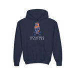 Dab Skull Youth Hoodie - S / Navy - Kids clothes