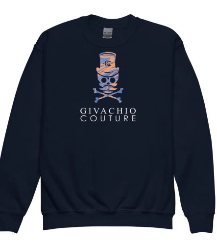 Dab Skull Youth Sweatshirt - Navy / XS