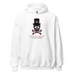 Deep Black Skull Hoodie - White / S