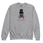Deep Black Skull Youth Sweatshirt - Sport Grey / XS