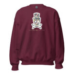 Dizblast Skull Sweatshirt - Maroon / S