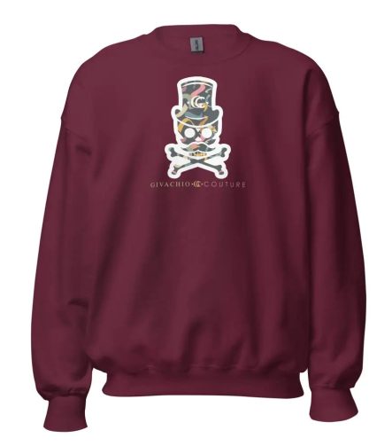 Dizblast Skull Sweatshirt - Maroon / S