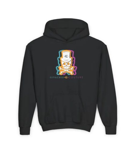 Facit Skull Youth Hoodie - S / Black - Kids clothes