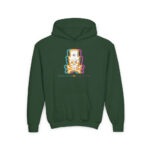 Facit Skull Youth Hoodie - S / Forest Green - Kids clothes