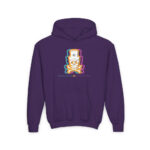 Facit Skull Youth Hoodie - S / Purple - Kids clothes