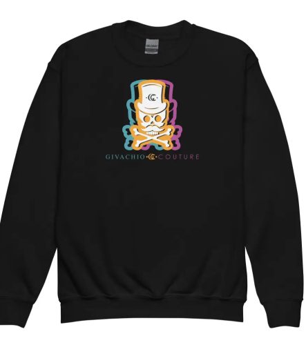 Facit Skull Youth Sweatshirt - Black / XS