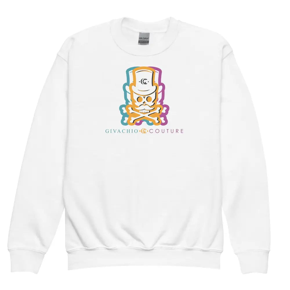 facit-skull-youth-sweatshirt-white-xs-151 Facit Skull Youth Sweatshirt - White / XS